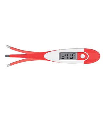 Termometro digitale punta flessibile rosso